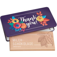 Milk Chocolate from Munz in gift tin «Thank you»
